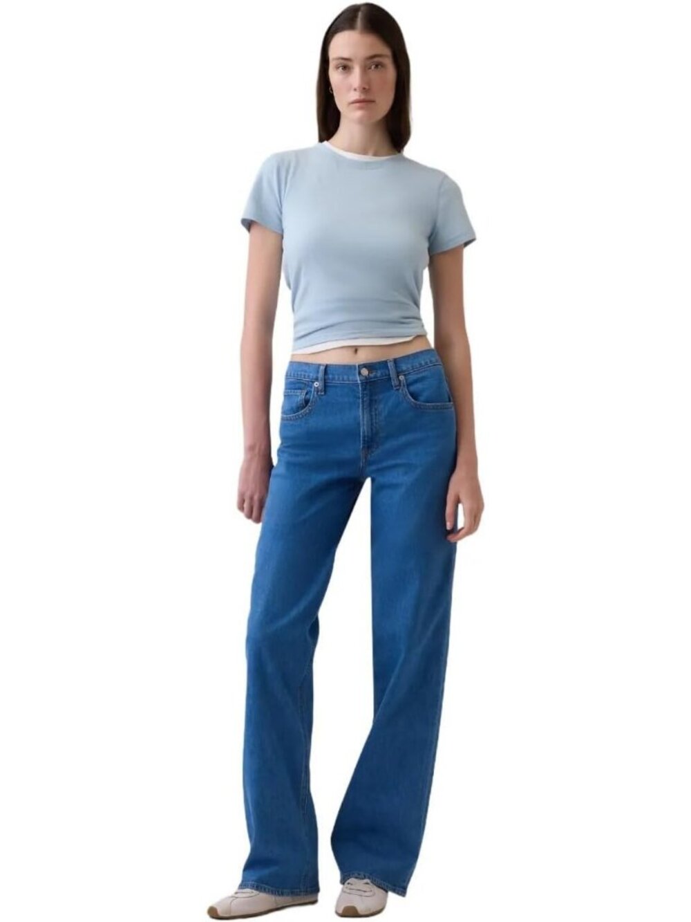 90's Low Rise Loose Fit Women's Jeans - Vintage Style, Casual Denim, Trendy